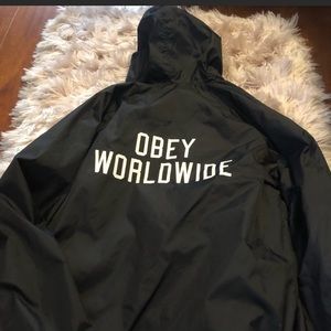 RARE Obey Windbreaker Jacket